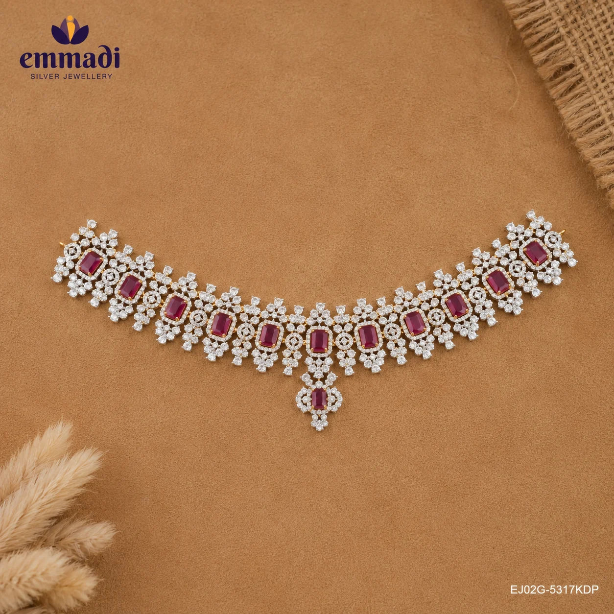 Saanvika Ethika Pink Choker, view 5
