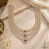 Aadhya Ethika Red Long Necklace, view 5