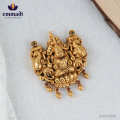 Anubha Nakshi Multi Pendant: Handcrafted with Pure Gold Plating 92.5 Silver by Emmadi Jewellers