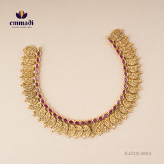Kasulaperu Red Necklace - Exquisite Indian Handcrafted Jewellery