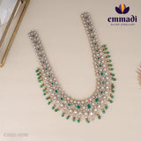 Rani's Victorian Green Long Necklace: Handcrafted Indian Jewellery Collection
