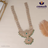 Rani's Victorian Green Long Necklace: Handcrafted Indian Jewellery Collection