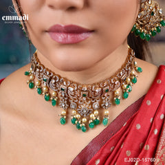 Auhna Victorian Green Necklace