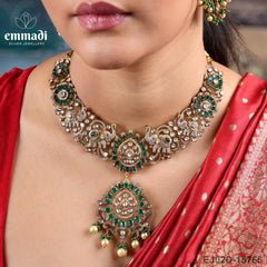 Bhima Victorian Green Necklace