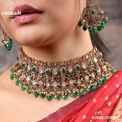 Bhusa Victorian Green Necklace