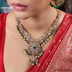 Bhuva Victorian Green Necklace