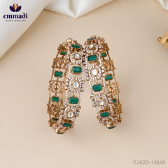 Dhena Victorian Green Bangles