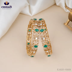 Dipta Victorian Green Bangles