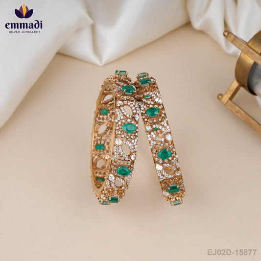 Druva Victorian Green Bangles