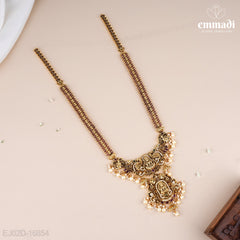 Tanu Premium Antique Long Necklace with Multi Hangings