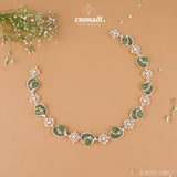 Susma & Susila Premium CZ Necklace and Hangings Set