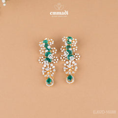 Premium CZ Green Choker and Hangings by Sunita and Sunil