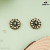 Sonali's Victorian Green Stone Pendant