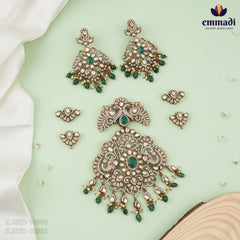 Sartaj Saraswati Handcrafted Victorian Stone Pendant and Hangings