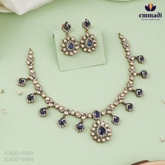 Victorian Blue Stone Necklace and Hangings - Luxury Collection