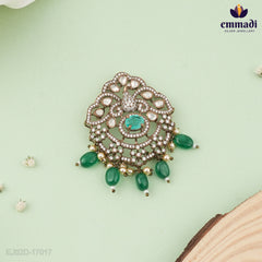 Sana Victorian Green Stone Pendant