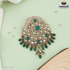 Samaiali Victorian Green Stone Pendant & Handcrafted Elegance Hangings