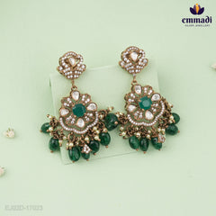 Samaiali Victorian Green Stone Pendant & Handcrafted Elegance Hangings