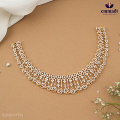 Ridhima & Richa's Premium CZ White Necklace and Hangings Collection