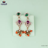 Sitara Exquisite Multi-Colored Victorian Necklace and Elegant Hangings