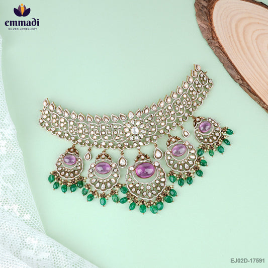 Exquisite Victorian Choker and Hangings by Radha and Rakhila