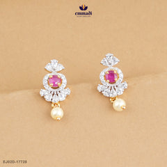 AMRITTE Premium Pink CZ Studs