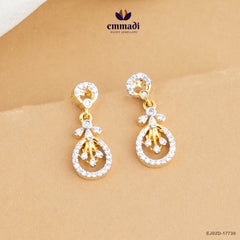 Amruta Elegant White CZ Hangings