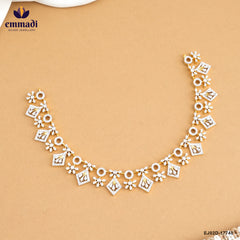 AMULYA Exquisite White CZ Necklace Collection