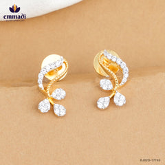 AMYTAH Elegant White CZ Studs Jewellery