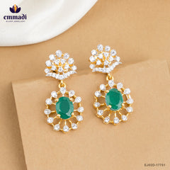 Anantha Premium CZ Green Hangings