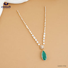 ANANTHI Elegant Green Premium CZ Necklace