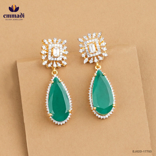 ANARGHYA Exquisite Green CZ Hangings