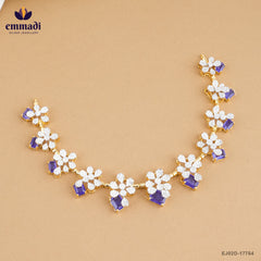 Anasoooya Blue Premium CZ Necklace Collection