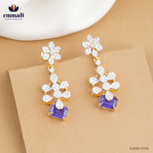 Anasuya Exquisite Blue Premium CZ Hangings