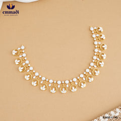 ANCHALA Elegant White CZ Necklace