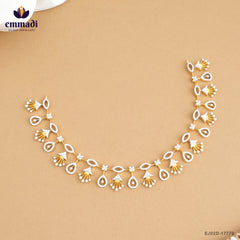Anindita Silver Premium CZ Necklace