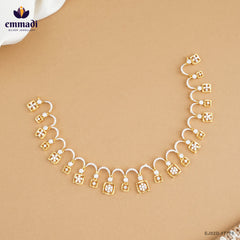 Anjalie Silver Necklace with Premium CZ