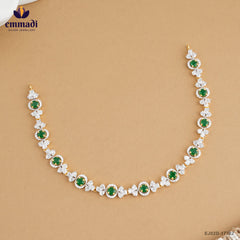 Anjitha Exquisite Green CZ Necklace