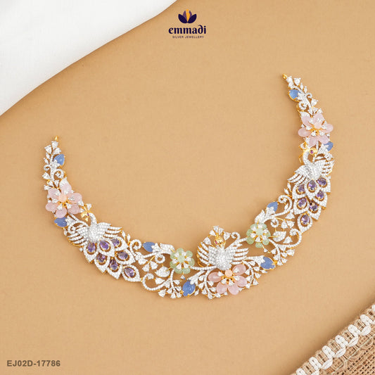 ANNASUYA Elegant Pink Gemstone Necklace