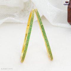 Debjani Premium Antique Green Bangles