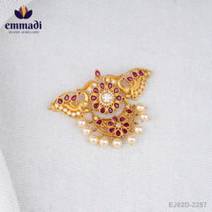 Sneha's CZ Red Choker: Handcrafted Indian Jewellery with Pure Gold Plating