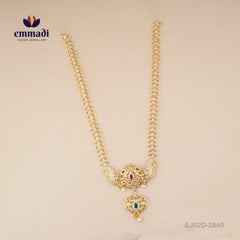 Ekaja Cz White Long Necklace