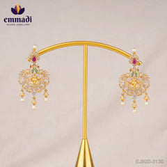 Sakshi Jewels: CZ Multi Hangings - Handcrafted with Pure Gold Plating
