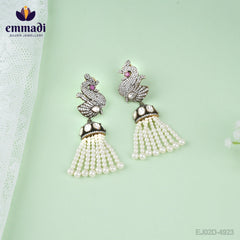 Ashritha Arunima Handcrafted Jewelry: Hangings Victorian Pink