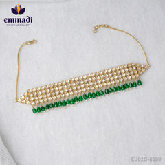 Meera's Polki White Choker - Handcrafted Indian Jewellery