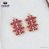 Ayushmatea 1. Omkar Handcrafted Pendant Kundan Red