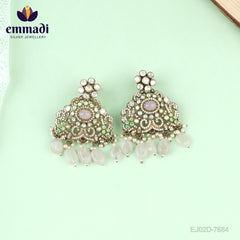 Ashtha Arunima Handcrafted Jewelry: Hangings Victorian Pink