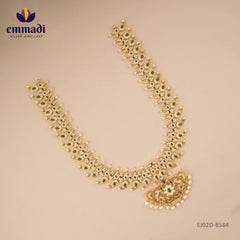 Kutsa Mango Green Long Necklace