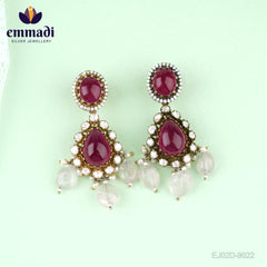 Ashwabha Arunima Handcrafted Jewelry: Hangings Victorian Pink