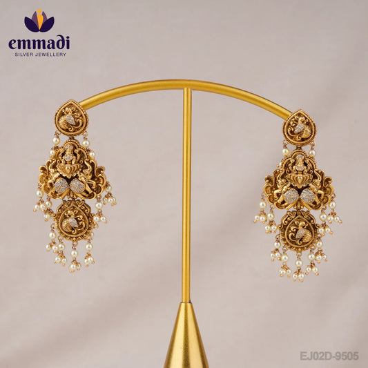 Shubh Laxmi Jewellery - Premium Antique White Hangings